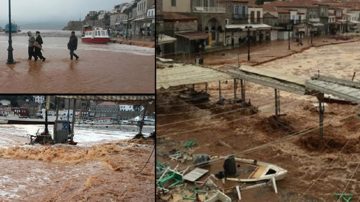 Ύδρα: Σε επιφυλακή δήμος και κάτοικοι για ενδεχόμενη νέα επέλαση της κακοκαιρίας