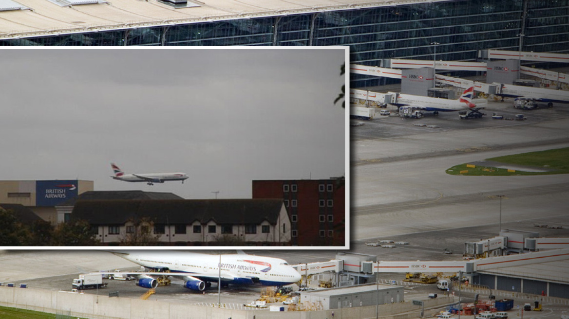 British Airways BA632 to Athens lands safely at Heathrow airport