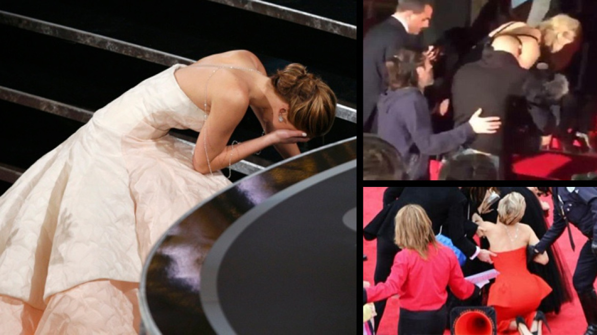Jennifer Lawrence: Κάθε χρονιά και τούμπα - Σωριάστηκε στο κόκκινο χαλί 