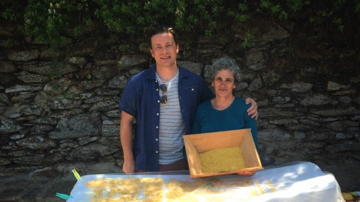 Jamie Oliver finds the secret to a long life on the isle of Ikaria (vid)