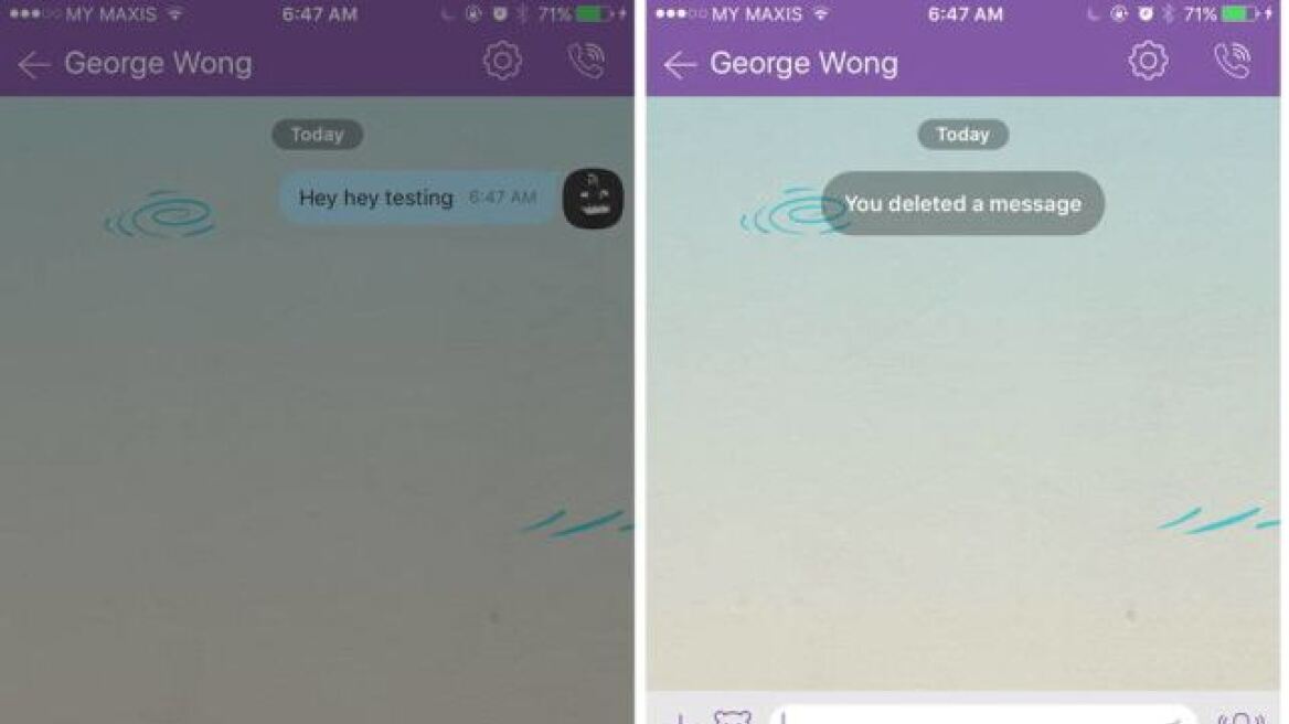Viber: Τώρα μπορείτε να σβήνετε τα μηνύματά σας ακόμα και αν έχουν σταλεί