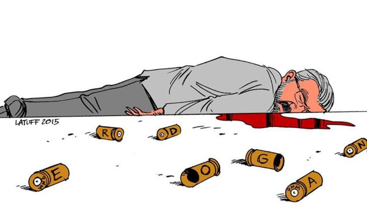 Σκίτσο-γροθιά αποτυπώνει τα «γιατί» της εν ψυχρώ δολοφονίας στο Ντιγιάρμπακιρ
