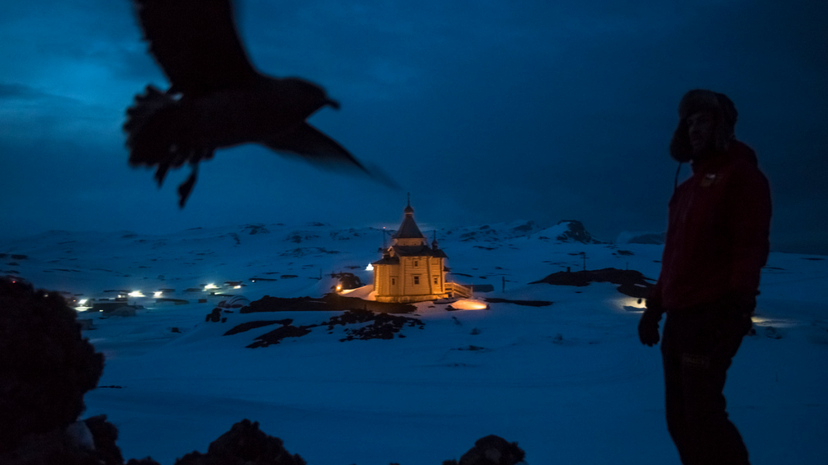 There's a little Orthodox church all by itself up there... in Antarctica! (spectacular pics)