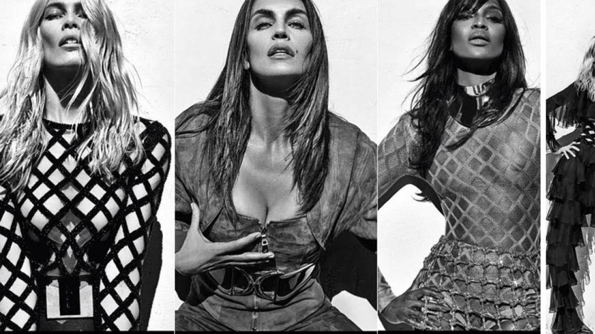 Crawford, Campbell and Schiffer reunite for Balmain campaign