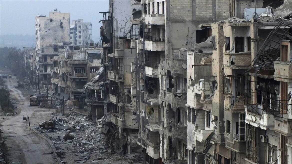 Βίντεο: Η απίστευτη καταστροφή στην πόλη Χομς της Συρίας