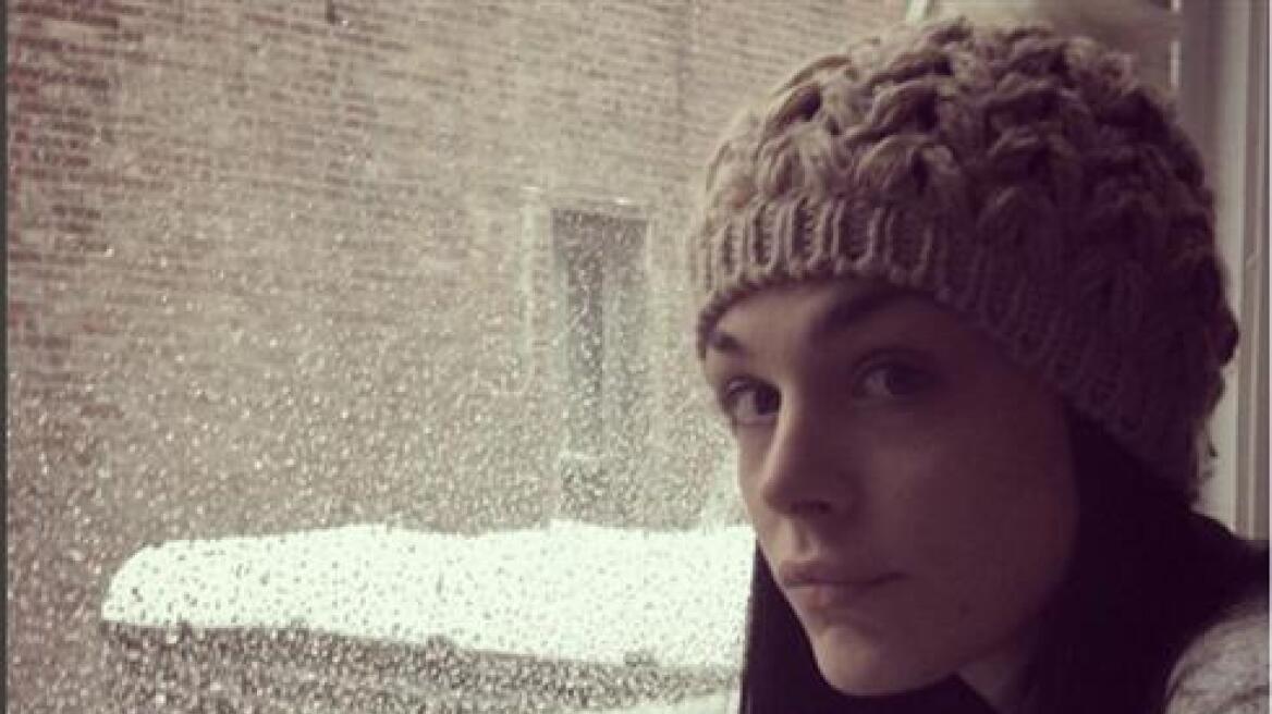 Ιωάννα Τριανταφυλλίδου: Βόλτα στη χιονισμένη Νέα Υόρκη
