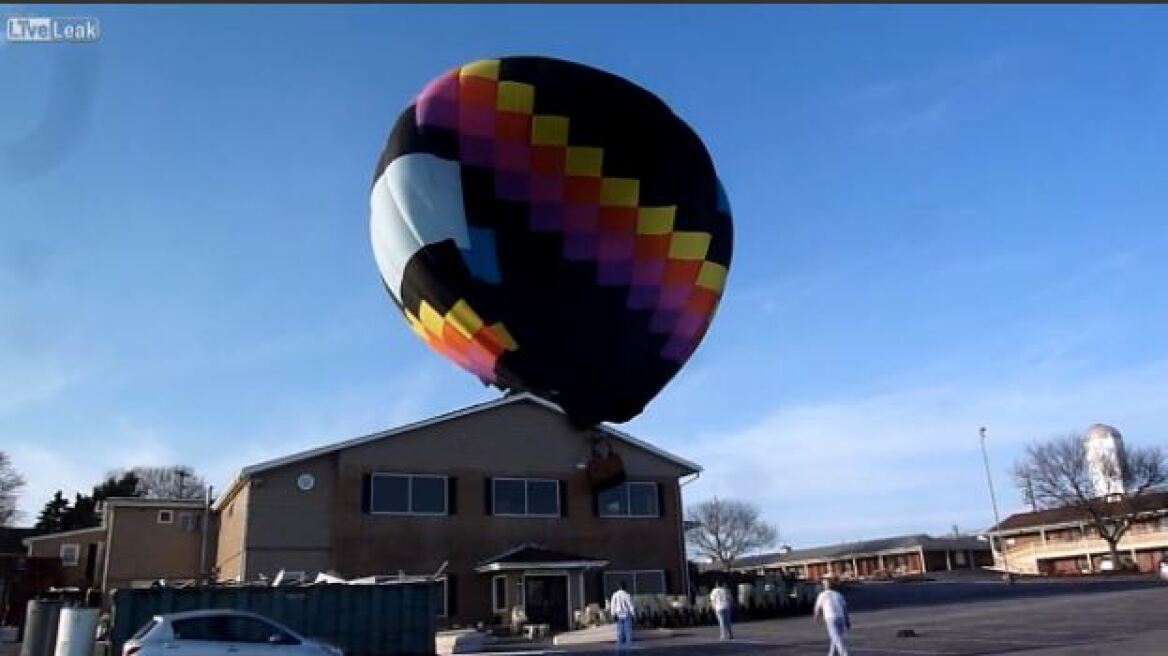 Απίστευτο βίντεο: Δείτε ένα ένα από τα πιο παράξενα (και αστεία) ατυχήματα με αερόστατο