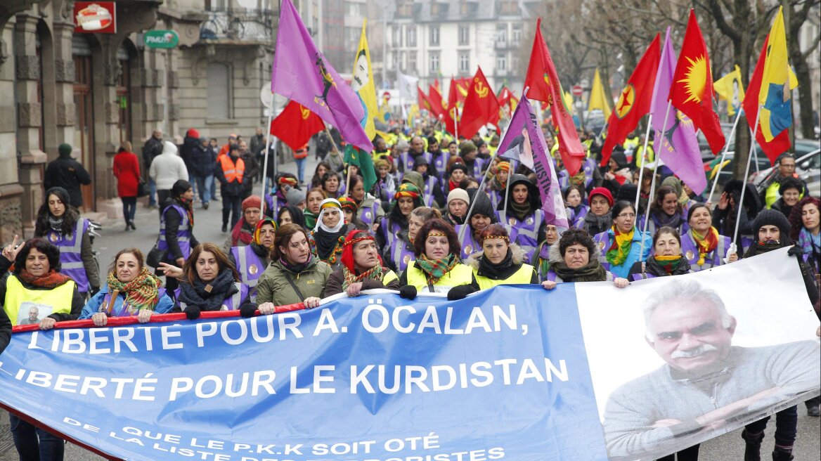 Στρασβούργο: Χιλιάδες Κούρδοι διαδήλωσαν υπέρ της αποφυλάκισης του Οτσαλάν