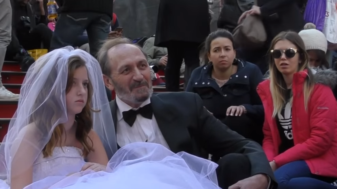 Watch how New Yorkers reacted to the sight of a ‘child bride’