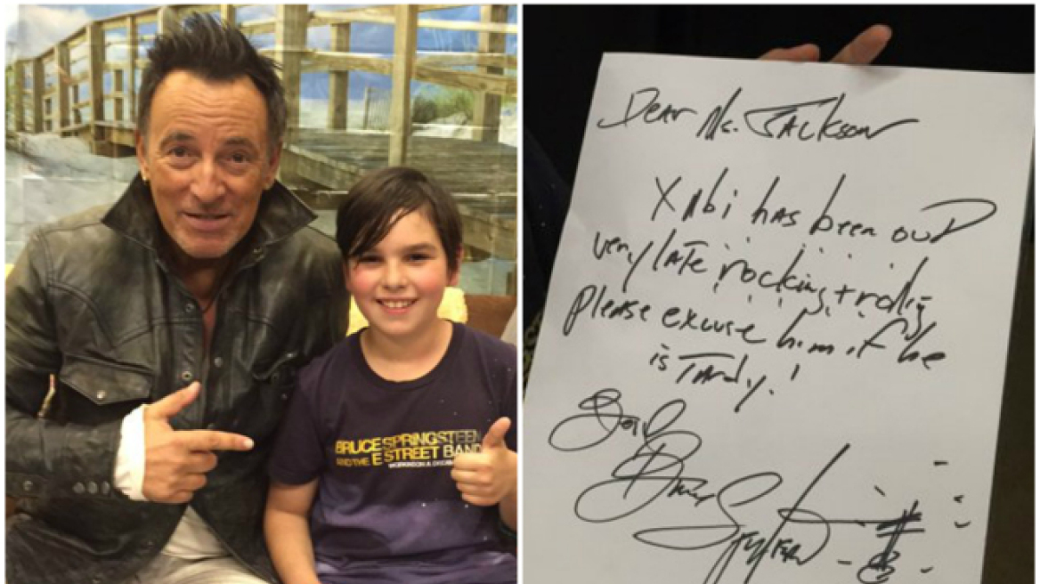 Εννιάχρονος άργησε στο σχολείο του και έφερε σημείωμα από τον... Bruce Springsteen