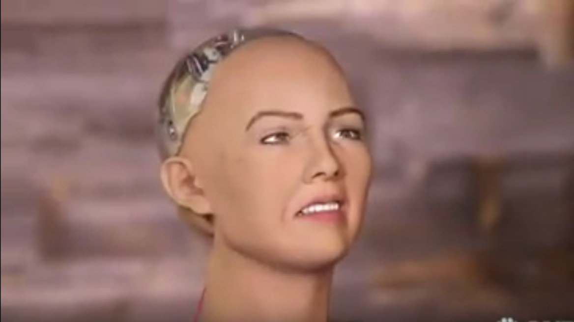 Sexy humanoid robot Sophia wants to destroy humans! (video)