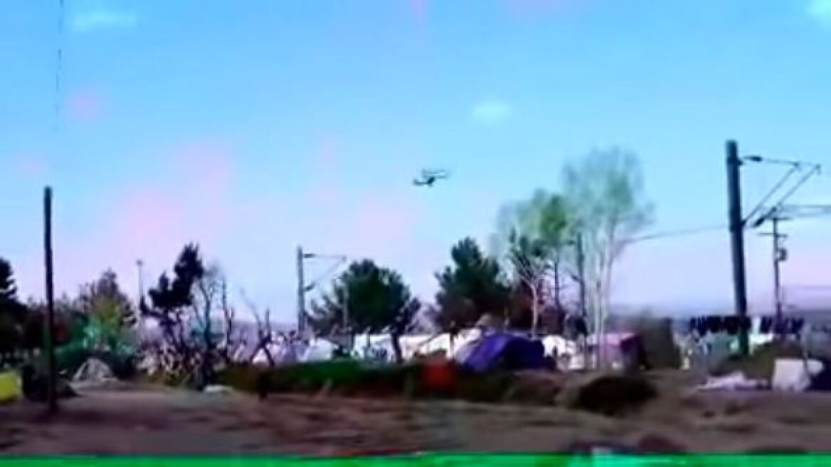Βίντεο: Στρατιωτικό ελικόπτερο των Σκοπίων παραβιάζει τον ελληνικό εναέριο χώρο στην Ειδομένη