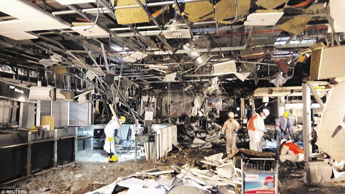 Αεροδρόμιο Βρυξέλλες: Δείτε φωτογραφίες απόλυτης καταστροφής