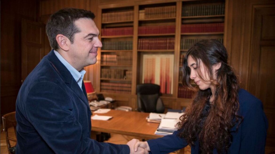 Με την ακτιβίστρια Νάντια Μουράντ συναντήθηκε ο Αλέξης Τσίπρας 