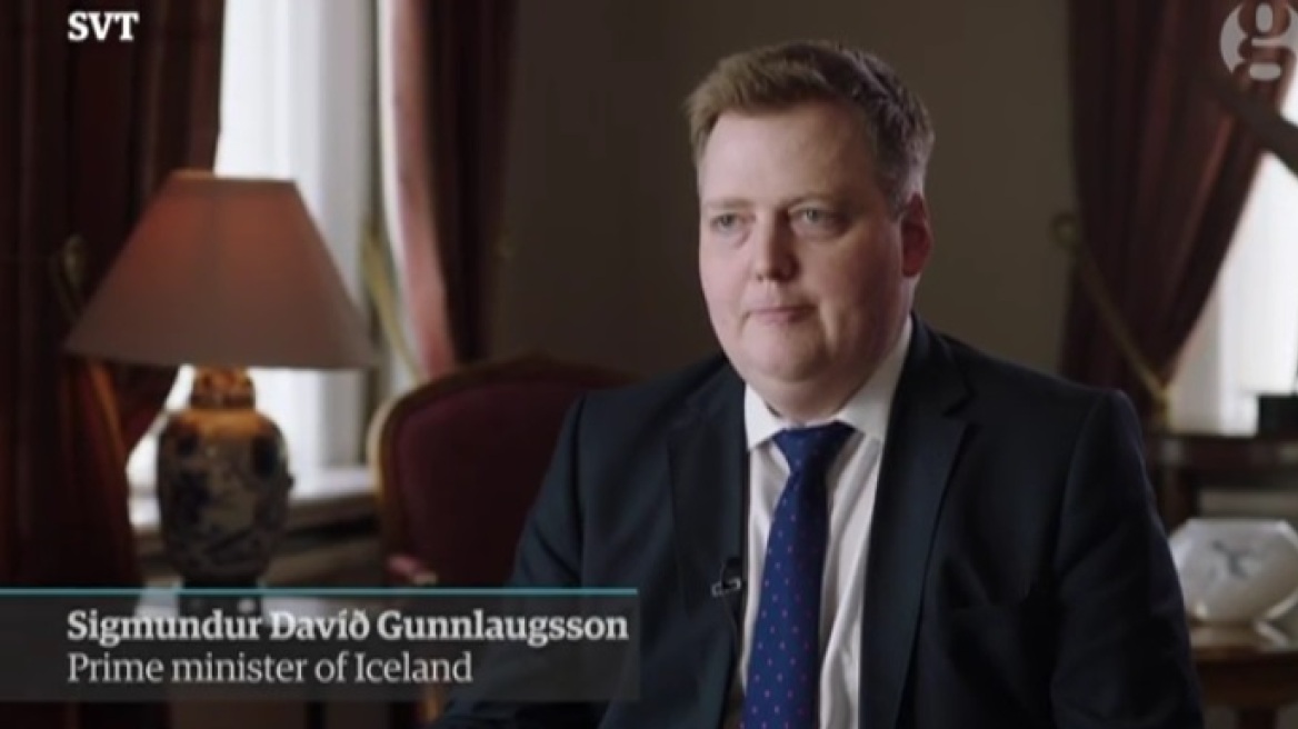Βίντεο: Ο Ισλανδός πρωθυπουργός έφυγε από συνέντευξη σε ερώτηση για τα Panama papers