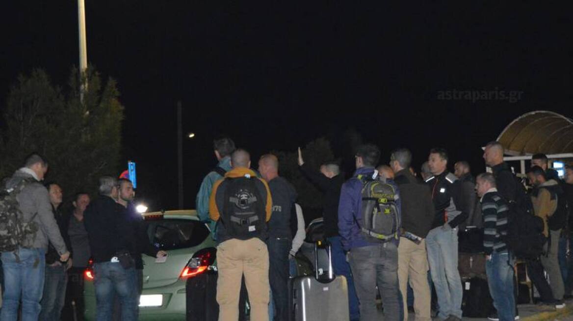 Βίντεο: «Απόβαση» Γάλλων αστυνομικών στο αεροδρόμιο Χίου 