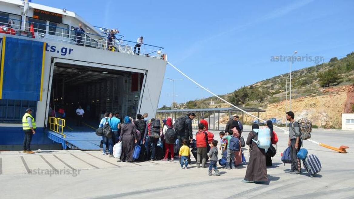 Χίος: 225 Σύροι μετανάστες αναχώρησαν οικειοθελώς για τη Λέρο