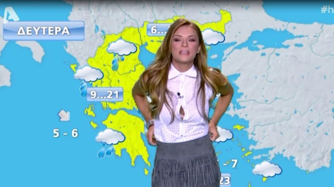 Ελένη Τσολάκη: Άνοιξε το πουκάμισο της στον «αέρα» της εκπομπής