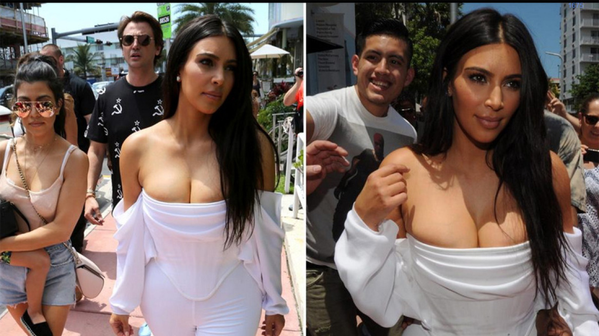 Φωτογραφία: Το... καταπιεσμένο στήθος της Kim Kardashian «φωνάζει» για ελευθερία!