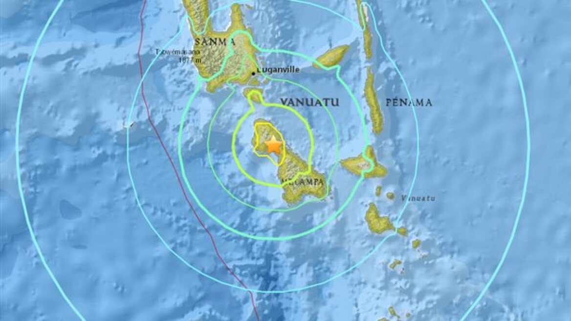 Προειδοποίηση για τσουνάμι μετά το χτύπημα 7 Ρίχτερ στο Βανουάτου  