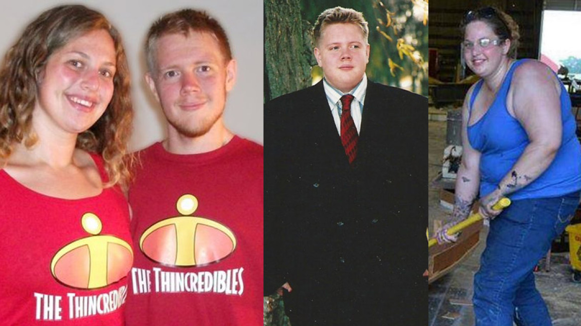 Φωτογραφίες: Δείτε το «πριν» και το «μετά» του ζευγαριού που έχασε 146 κιλά
