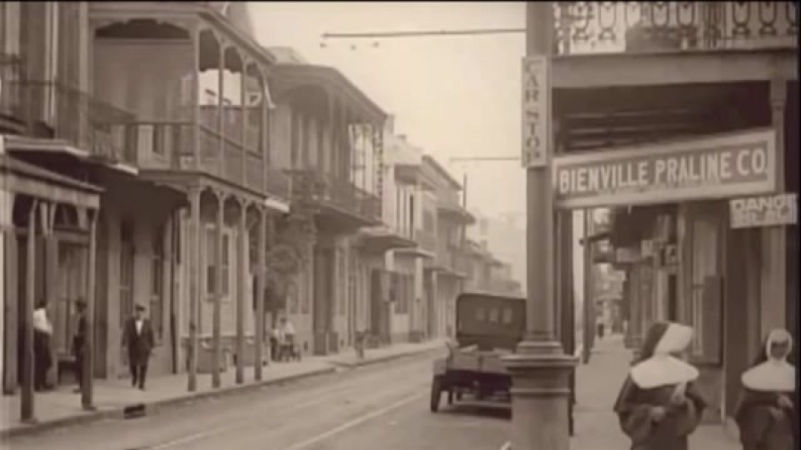 Σπάνιο βίντεο από τους δρόμους της Νέας Ορλεάνης του 1920