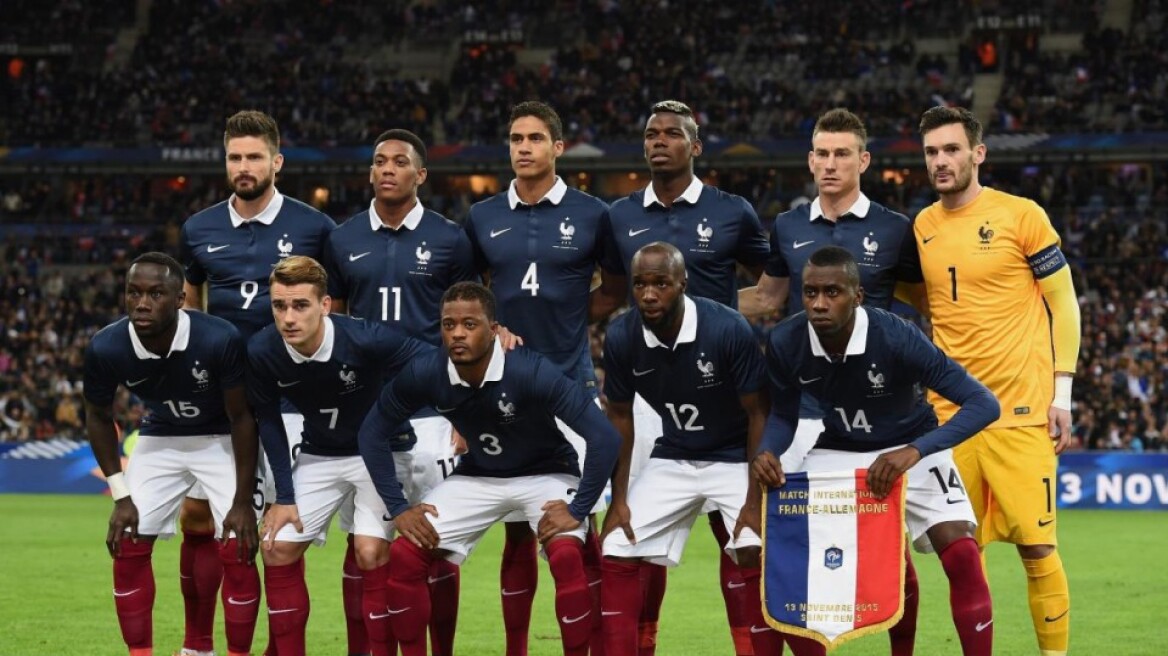 Η αποστολή της Γαλλίας για το Euro 2016