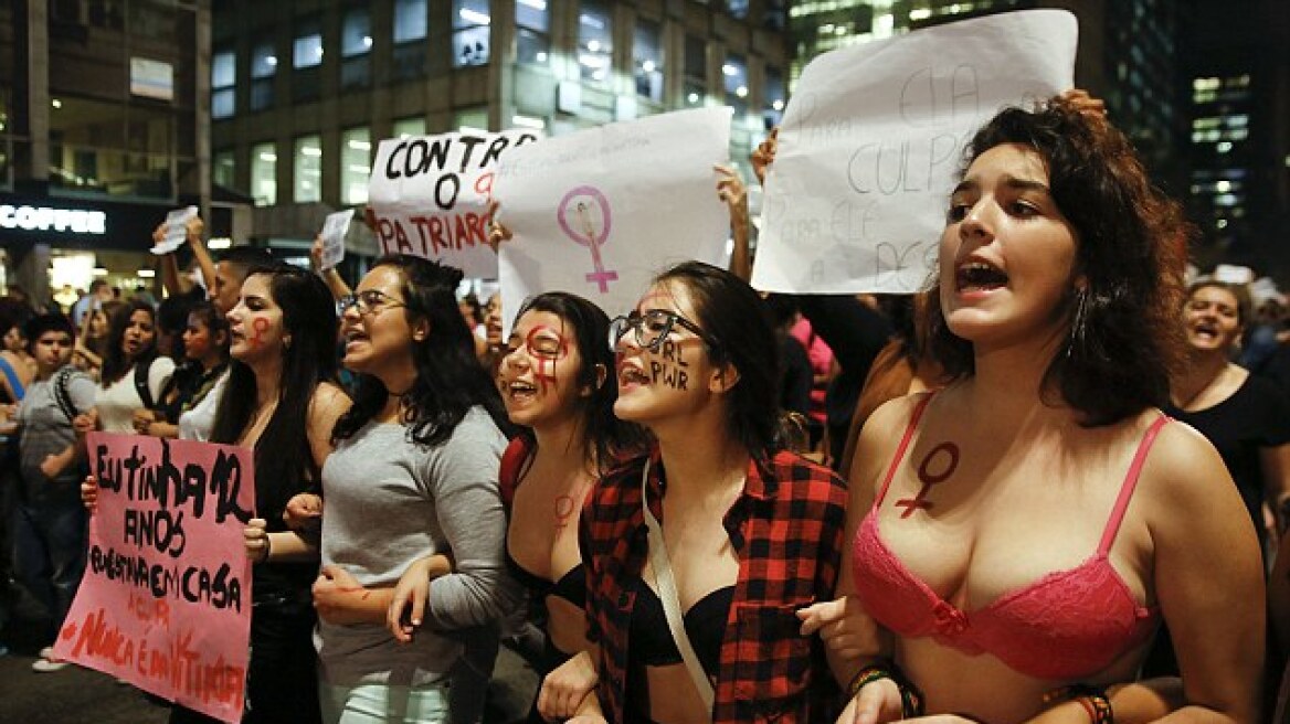 Brazilian women march demanding an end to Brazil’s ‘culture of rape’