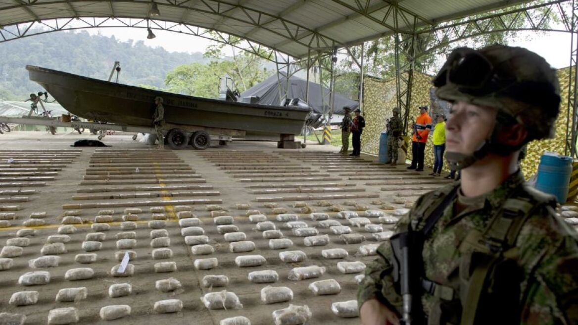 Ενας τόνος κοκαΐνης με προορισμό το Βέλγιο εντοπίστηκε στην Κολομβία