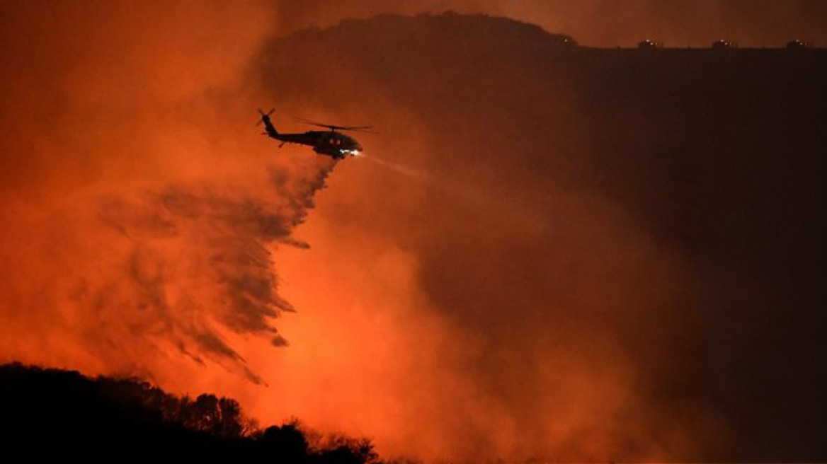 Wildfire threatens houses in Calabasa, Los Angeles (pics+vid)