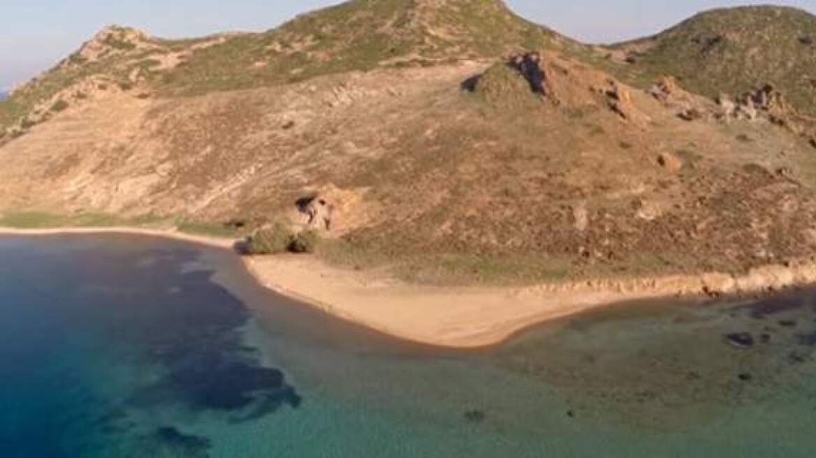 An aerial video shows off Patmos beauty