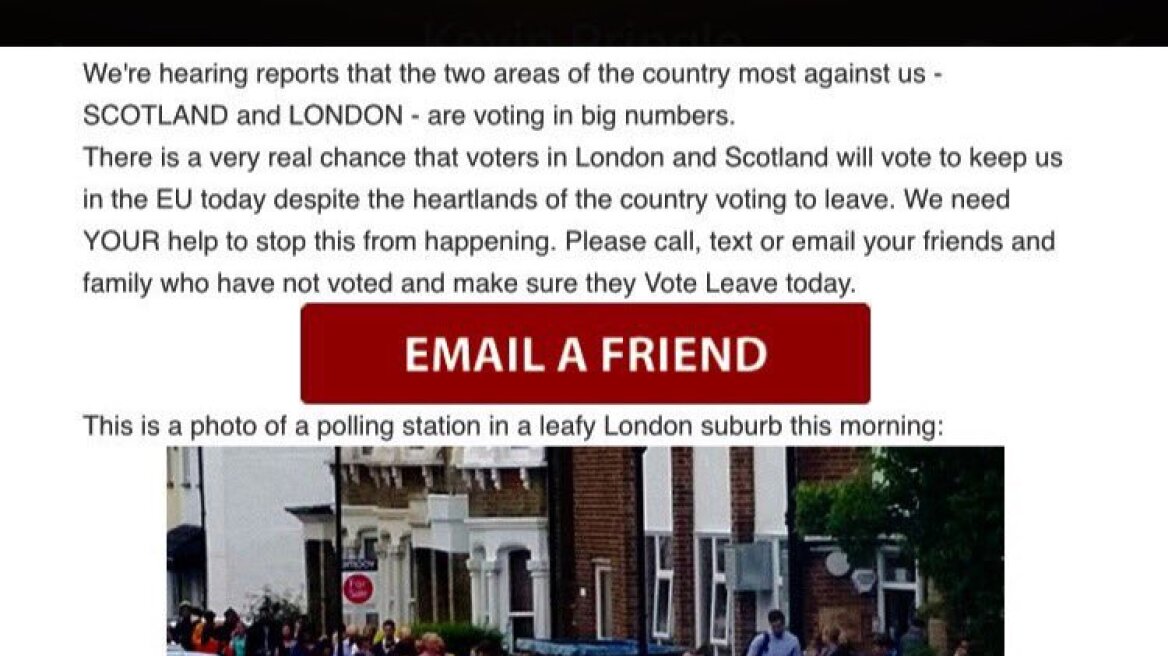 «We need your help»: Στη Σκοτία και στο Λονδίνο ψηφίζουν να μείνουμε στην ΕΕ! 