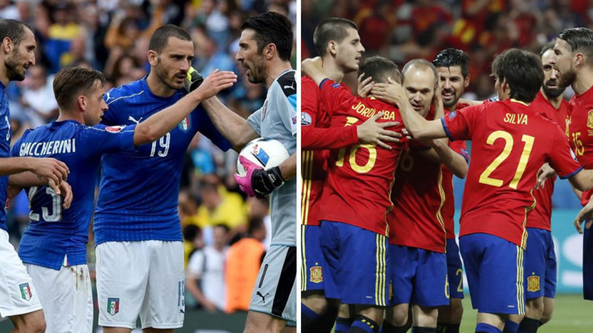 Euro 2016: Ιταλία-Ισπανία και Αγγλία-Ισλανδία για τα δύο τελευταία εισιτήρια στους «8»
