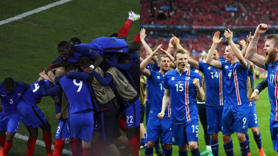 Η Γαλλία συνέτριψε με 5-2 την Ισλανδία και προκρίθηκε στα ημιτελικά