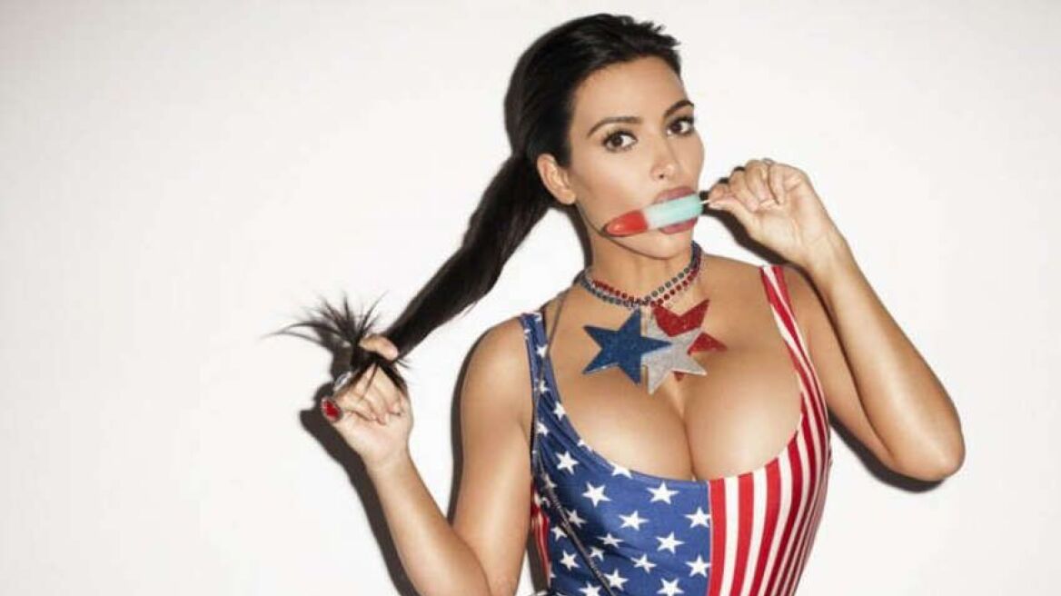 H Kim Kardashian γλύφει το παγωτό της και γίνεται viral 