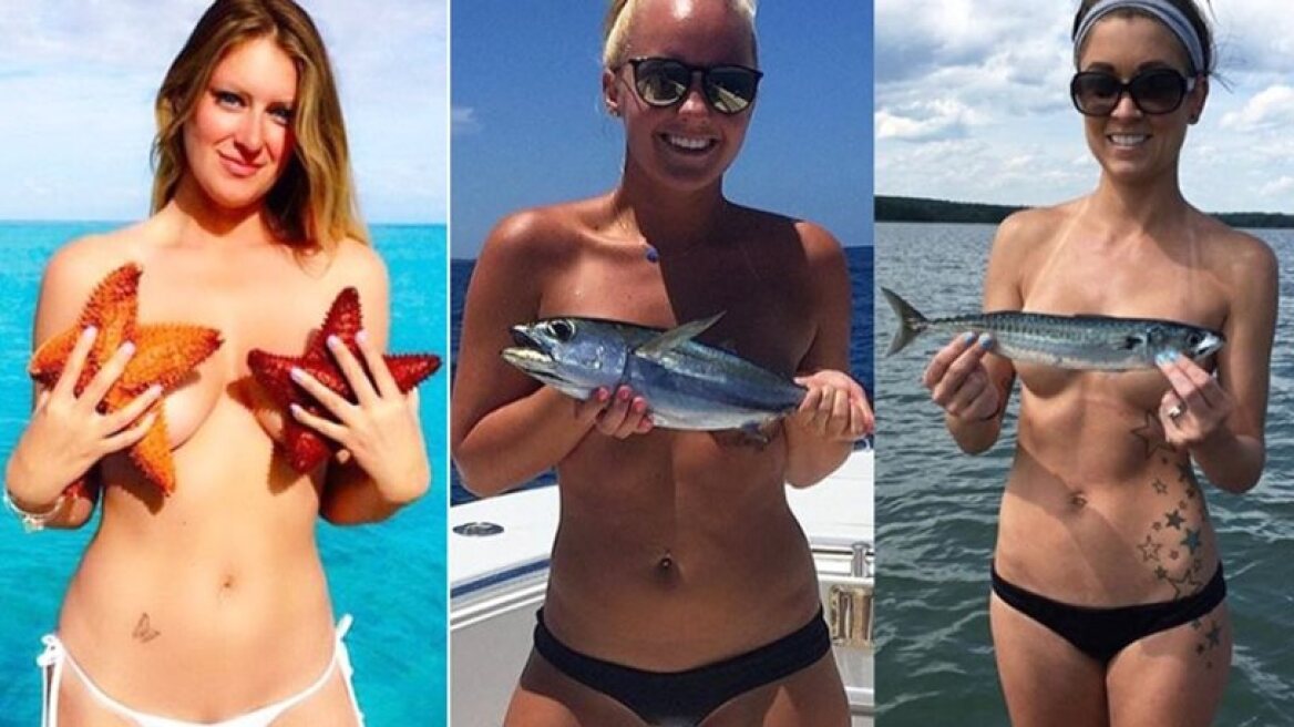 ‘Fishbra’ topless craze goes viral over internet
