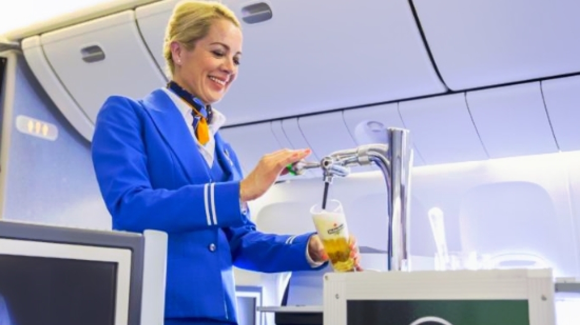 KLM: Παγωμένη βαρελίσια μπύρα στα 35.000 πόδια!