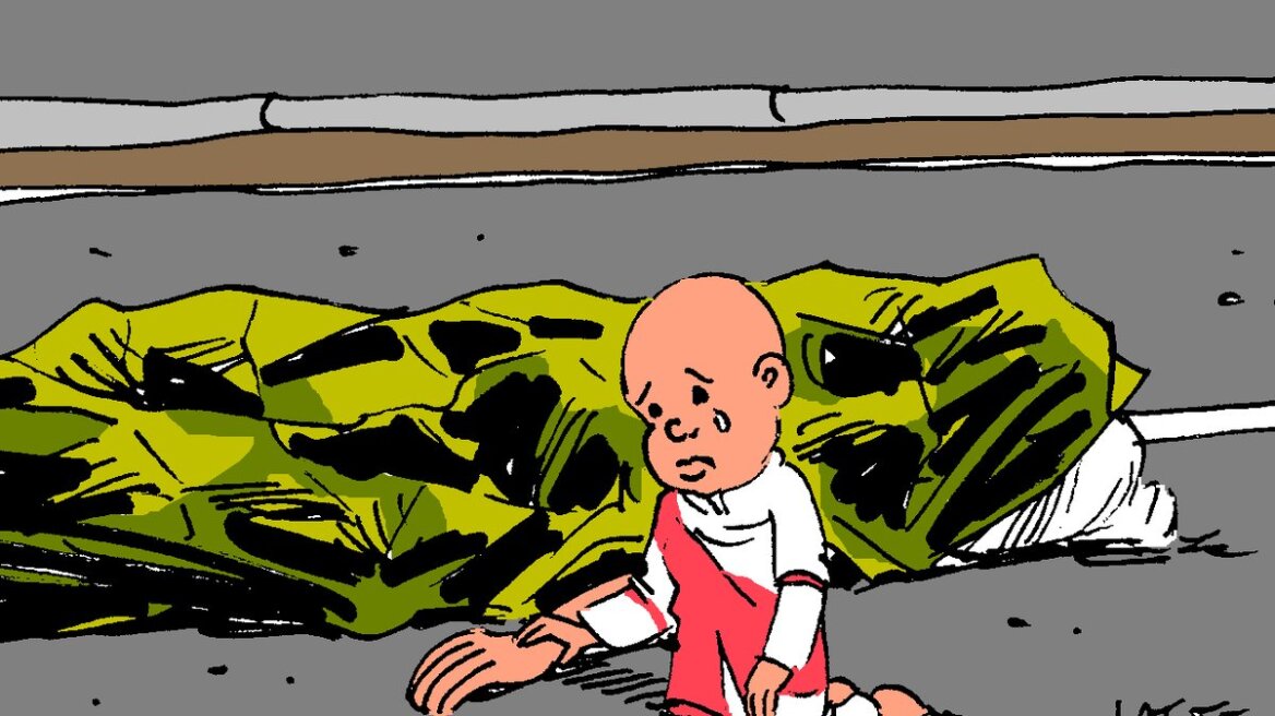 Συγκινητικό σκίτσο που απεικονίζει τη φρίκη στη Νίκαια
