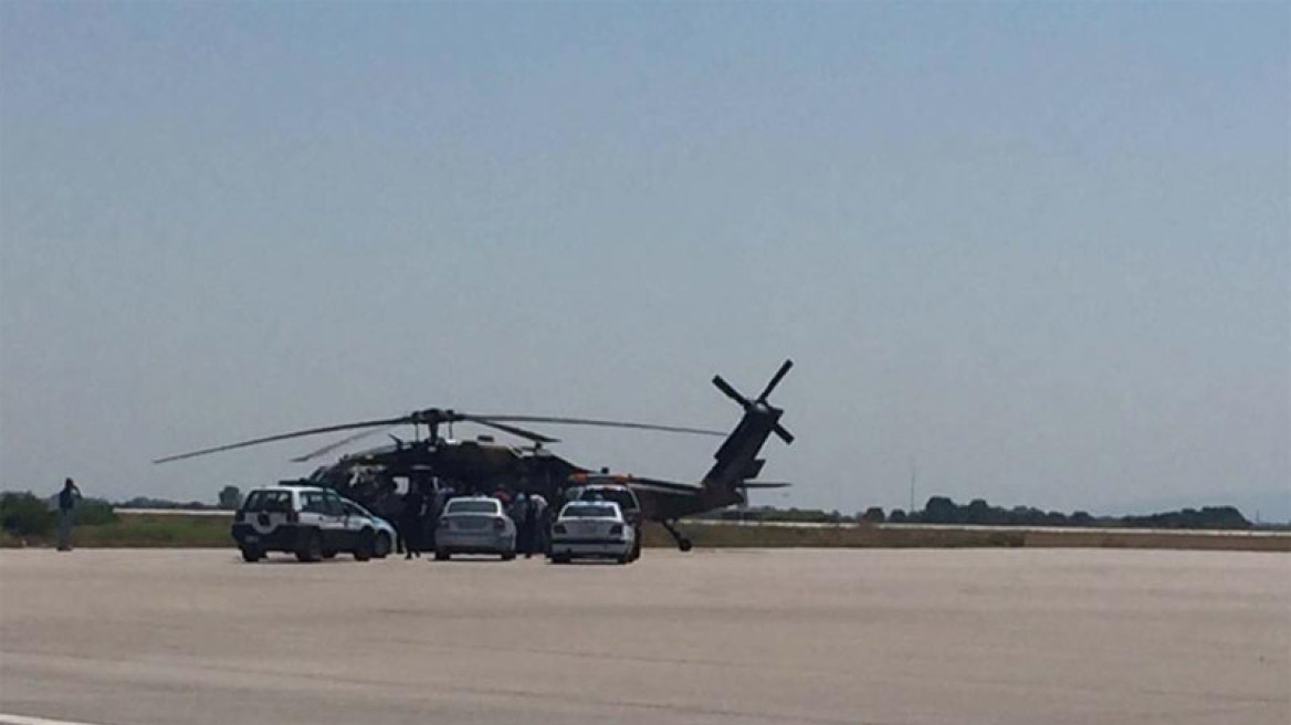 Turkish ‘Black Hawk’ military helicopter lands in Alexandroupoli (video+photos)