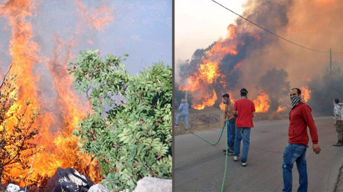 Σε κατάσταση έκτακτης ανάγκης η Χίος λόγω της πυρκαγιάς