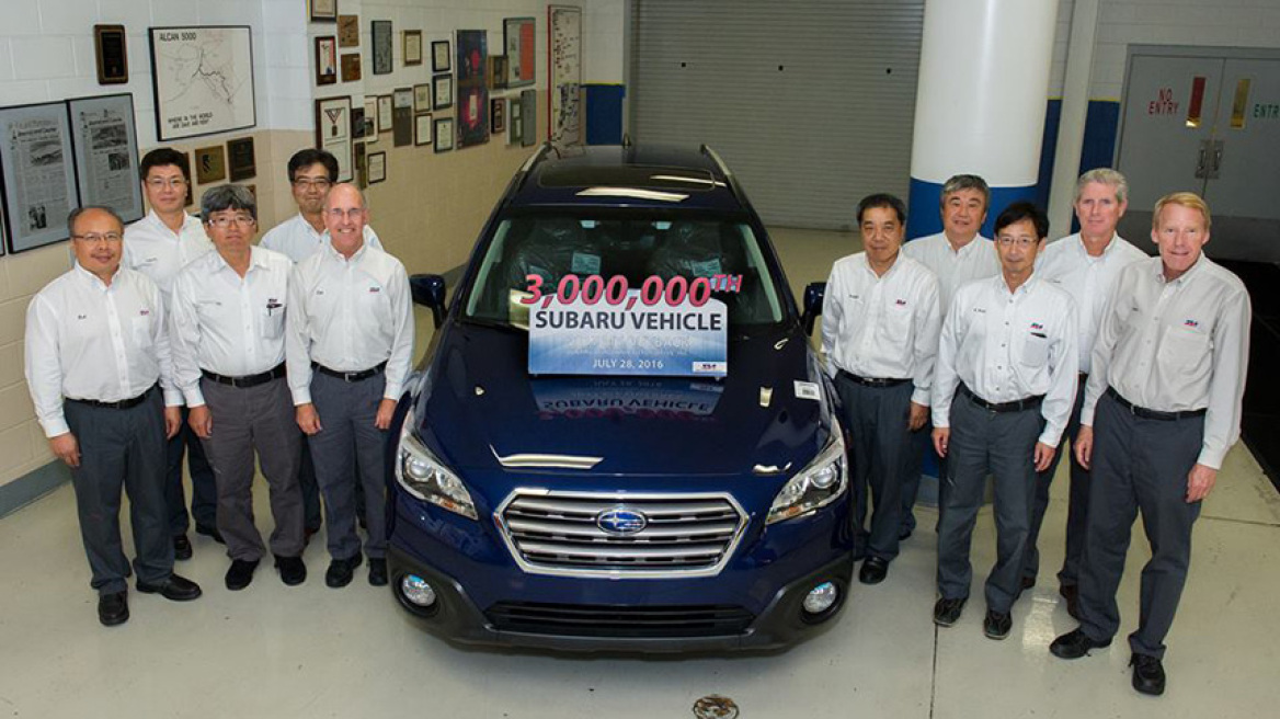 Τρία εκατομμύρια Subaru "Made in USA"