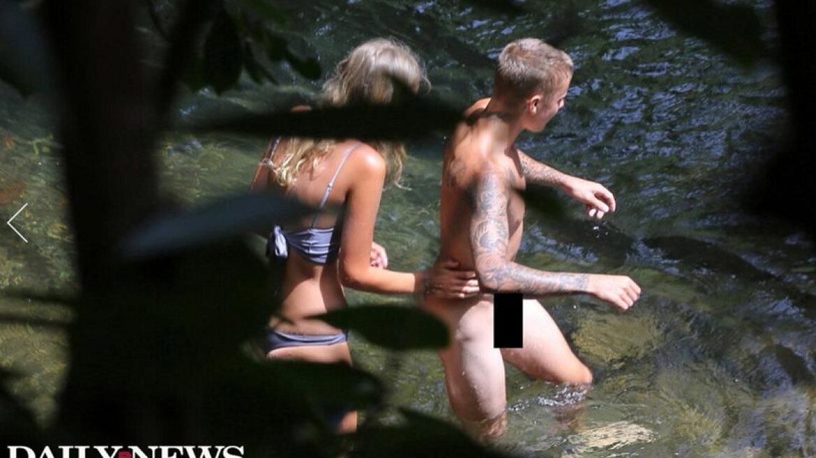 Justin Bieber skinny dipping in Hawaii (photos+video)