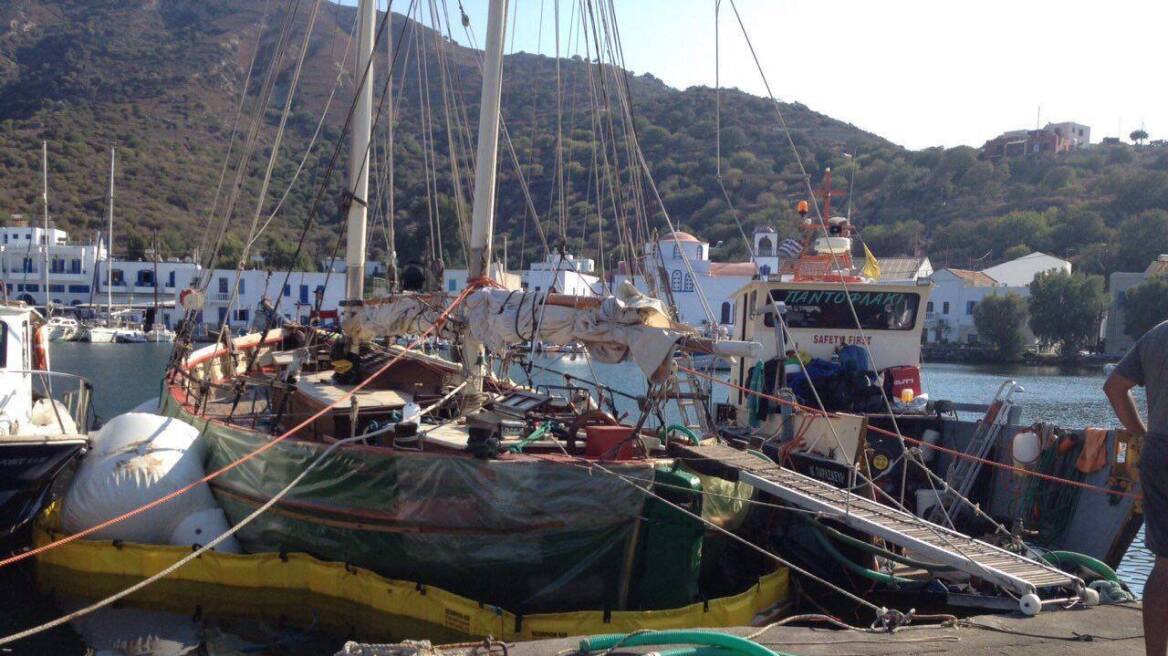 Ναυάγιο στη Νίσυρο: Κινδυνεύει να βυθιστεί οριστικά το «Neptun»