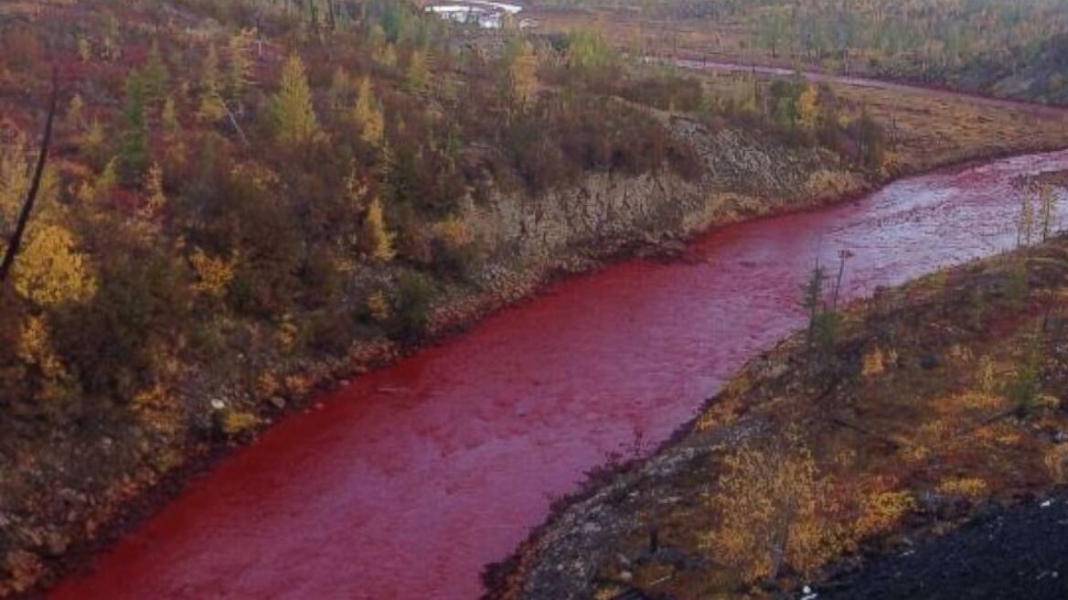 Ποτάμι στο Νόριλσκ της Ρωσίας έγινε... κόκκινο! 