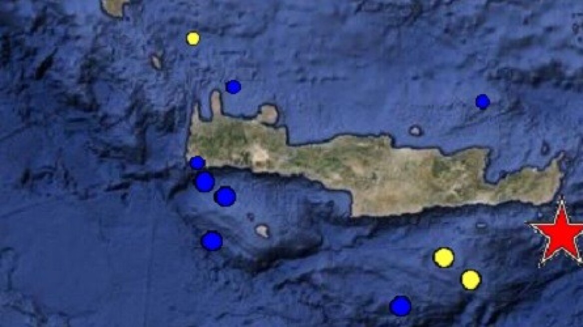 Τέσσερις σεισμοί έγιναν τα ξημερώματα στη νότια Κρήτη