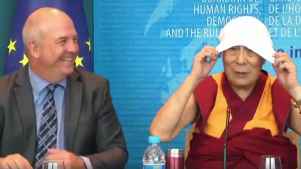 Βίντεο: Ο Δαλάι Λάμα ξεκαρδίζεται μπροστά στο Συμβούλιο της Ευρώπης