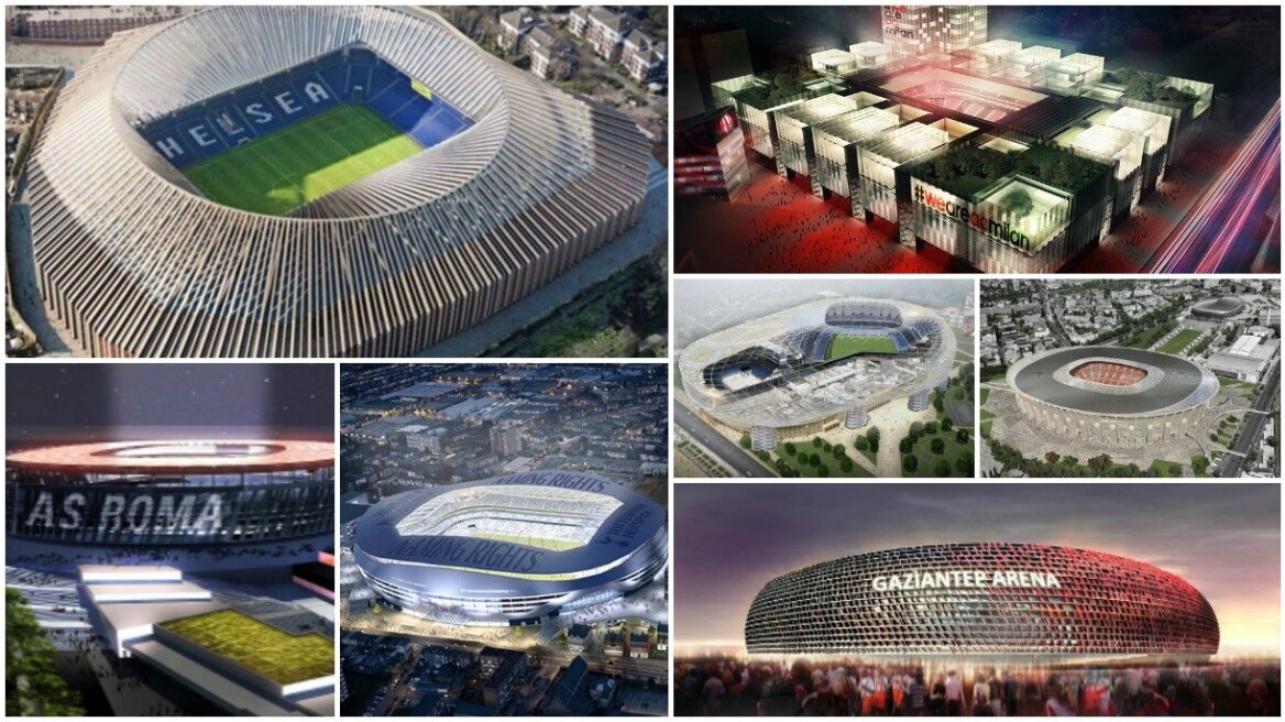 Τα νέα ποδοσφαιρικά «παλάτια» που χτίζονται σε όλη την Ευρώπη!