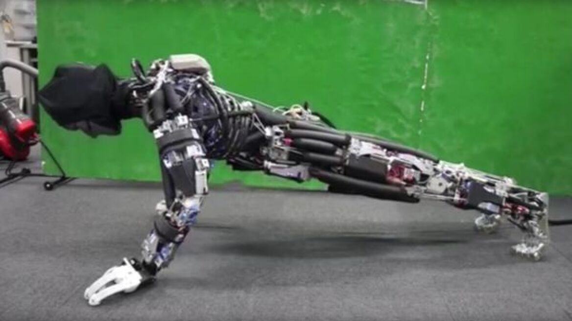 Βίντεο: Ιαπωνικό το πρώτο ρομπότ που κάνει push ups και... ιδρώνει