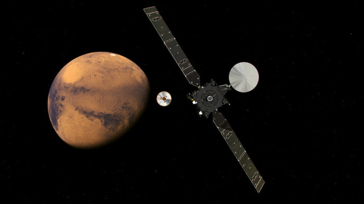 Ένα βήμα πριν την προσεδάφιση στον Άρη το ρομπότ «Shiaparelli»