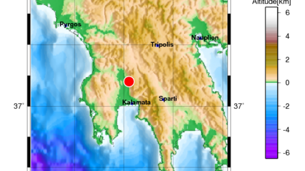 Σεισμός 3,8 Ρίχτερ στη Μεσσηνία